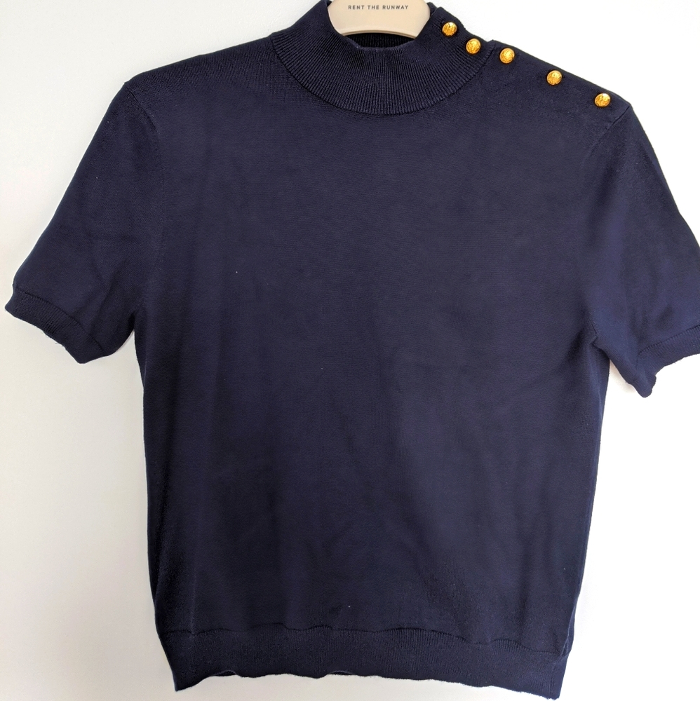 Vintage Ralph Lauren Silk Navy Sweater